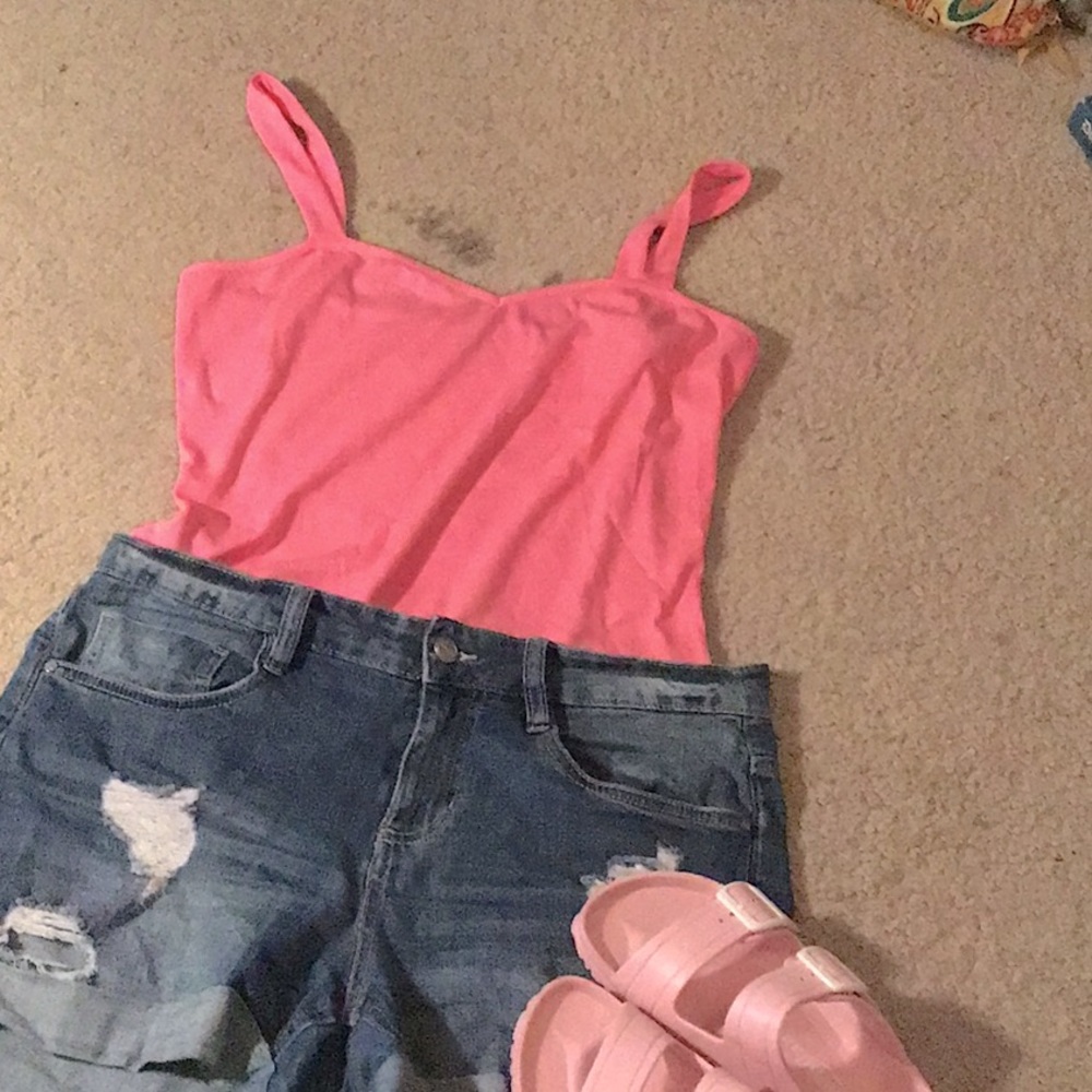 New, never worn SHEIN rib-knit cami bodysuit